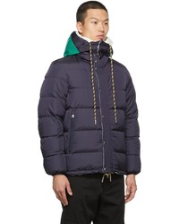 dunkelblaue Daunenjacke von Moncler