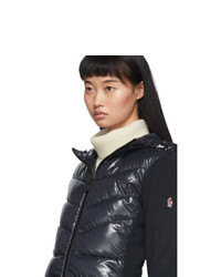 dunkelblaue Daunenjacke von Moncler Grenoble