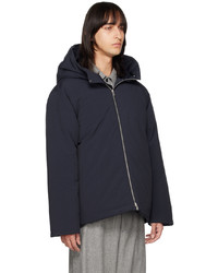 dunkelblaue Daunenjacke von Jil Sander