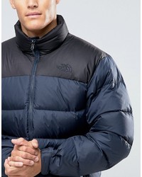 dunkelblaue Daunenjacke von The North Face