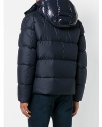 dunkelblaue Daunenjacke von Moncler