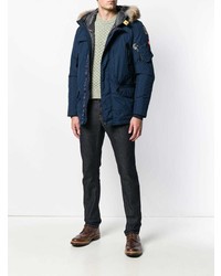 dunkelblaue Daunenjacke von Parajumpers