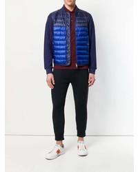 dunkelblaue Daunenjacke von Moncler