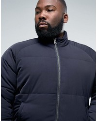 dunkelblaue Daunenjacke von Asos