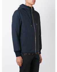 dunkelblaue Daunenjacke von Moncler Gamme Bleu