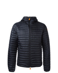 dunkelblaue Daunenjacke von Save The Duck