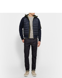 dunkelblaue Daunenjacke von Moncler