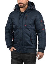 dunkelblaue Daunenjacke von Solid