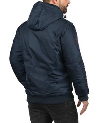 dunkelblaue Daunenjacke von Solid