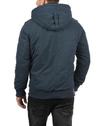 dunkelblaue Daunenjacke von Solid