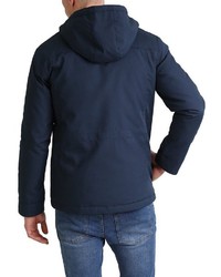 dunkelblaue Daunenjacke von Solid