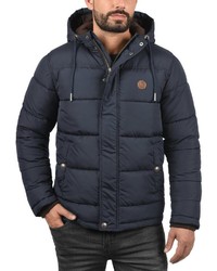 dunkelblaue Daunenjacke von Solid