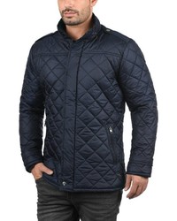 dunkelblaue Daunenjacke von Solid