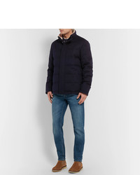 dunkelblaue Daunenjacke von Loro Piana