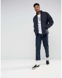 dunkelblaue Daunenjacke von Asos