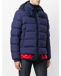 dunkelblaue Daunenjacke von Moncler