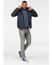 dunkelblaue Daunenjacke von Tom Tailor Denim