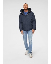 dunkelblaue Daunenjacke von Tommy Jeans