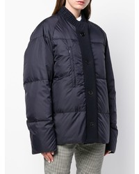 dunkelblaue Daunenjacke von Jil Sander