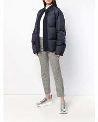 dunkelblaue Daunenjacke von Jil Sander