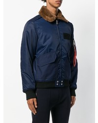 dunkelblaue Daunenjacke von Diesel