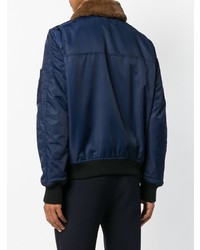 dunkelblaue Daunenjacke von Diesel