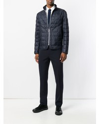 dunkelblaue Daunenjacke von Moncler