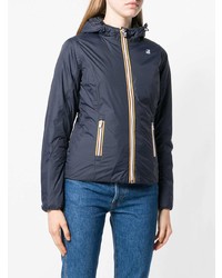 dunkelblaue Daunenjacke von K-Way