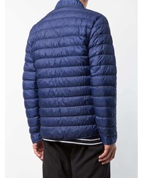 dunkelblaue Daunenjacke von Stone Island