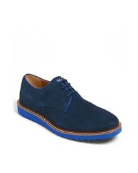 dunkelblaue Derby Schuhe