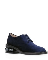 dunkelblaue Derby Schuhe von Nicholas Kirkwood