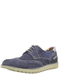 dunkelblaue Derby Schuhe von Bunker