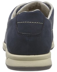 dunkelblaue Derby Schuhe von Clarks