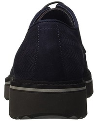 dunkelblaue Derby Schuhe