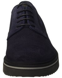 dunkelblaue Derby Schuhe