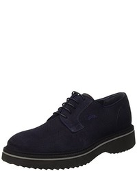 dunkelblaue Derby Schuhe