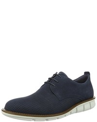 dunkelblaue Derby Schuhe von Ecco