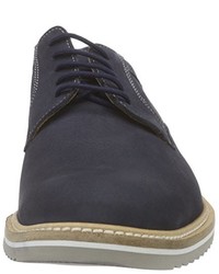 dunkelblaue Derby Schuhe von Mephisto