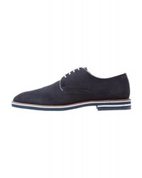 dunkelblaue Derby Schuhe von Salamander