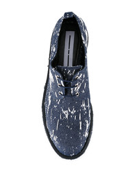 dunkelblaue Derby Schuhe von Diego Vanassibara