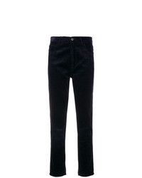 dunkelblaue enge Hose aus Cord von MiH Jeans