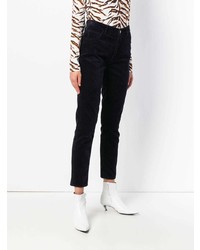 dunkelblaue enge Hose aus Cord von MiH Jeans