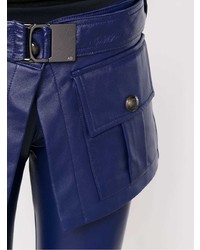 dunkelblaue enge Hose aus Leder von Andrea Bogosian