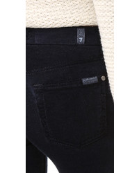 dunkelblaue enge Jeans aus Cord von 7 For All Mankind