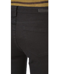 dunkelblaue enge Jeans mit Destroyed-Effekten von Blank