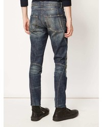 dunkelblaue enge Jeans mit Destroyed-Effekten von Faith Connexion