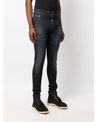 dunkelblaue enge Jeans mit Destroyed-Effekten von Represent