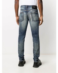 dunkelblaue enge Jeans mit Destroyed-Effekten von Just Cavalli