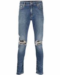 dunkelblaue enge Jeans mit Destroyed-Effekten von Represent