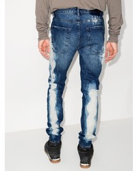 dunkelblaue enge Jeans mit Destroyed-Effekten von Ksubi